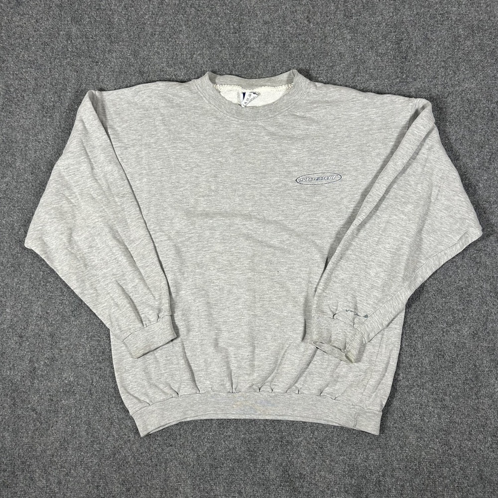 Sideout Men's Large Vintage 90's Gray Crewneck Sweatshirt #3027